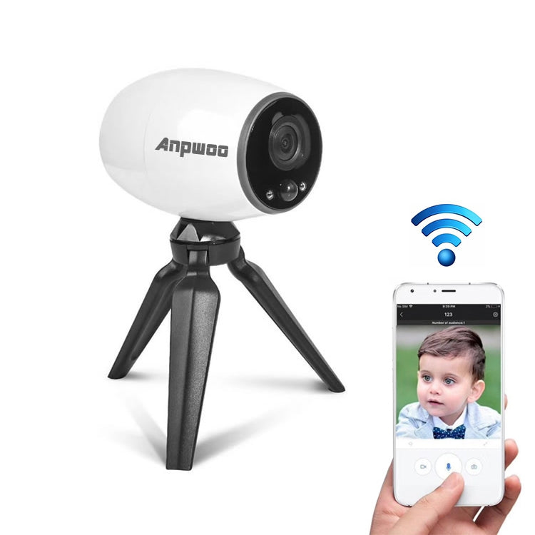 Anpwoo Cannon 1.3MP 960P 1/3 inch CMOS HD WiFi IP Camera With Tripod Holder, Support Motion Detection / Night Vision, Cannon Anpwoo Cannon 1.3MP 960P 1/3 inch CMOS HD WiFi IP Camera With Tripod Holder, Support Motion Detection / Night Vision, Cannon